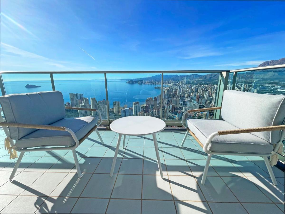 Skyline 41 Gran Lujo, Terraza Grande Y Vistas Al Mar - Planta 41 Apartment Benidorm Bagian luar foto