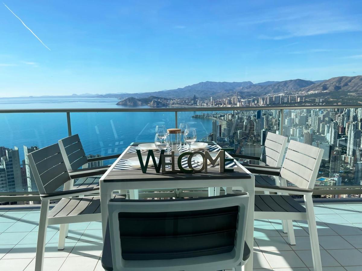 Skyline 41 Gran Lujo, Terraza Grande Y Vistas Al Mar - Planta 41 Apartment Benidorm Bagian luar foto