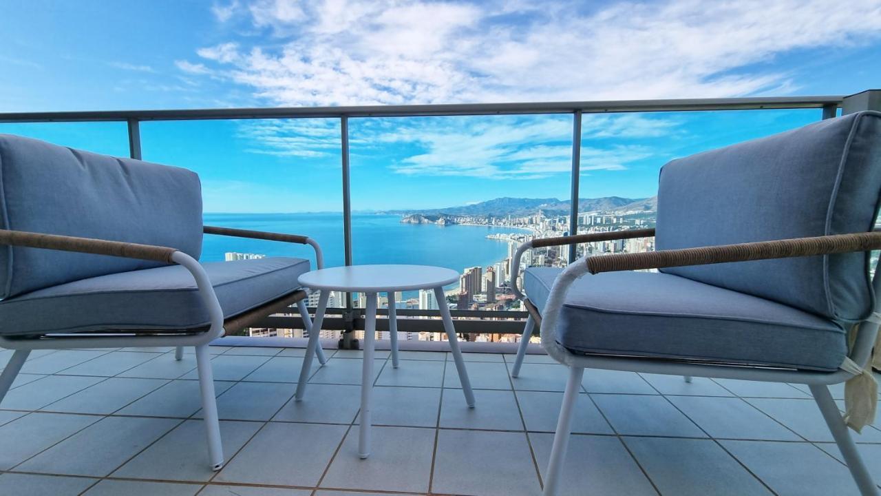 Skyline 41 Gran Lujo, Terraza Grande Y Vistas Al Mar - Planta 41 Apartment Benidorm Bagian luar foto