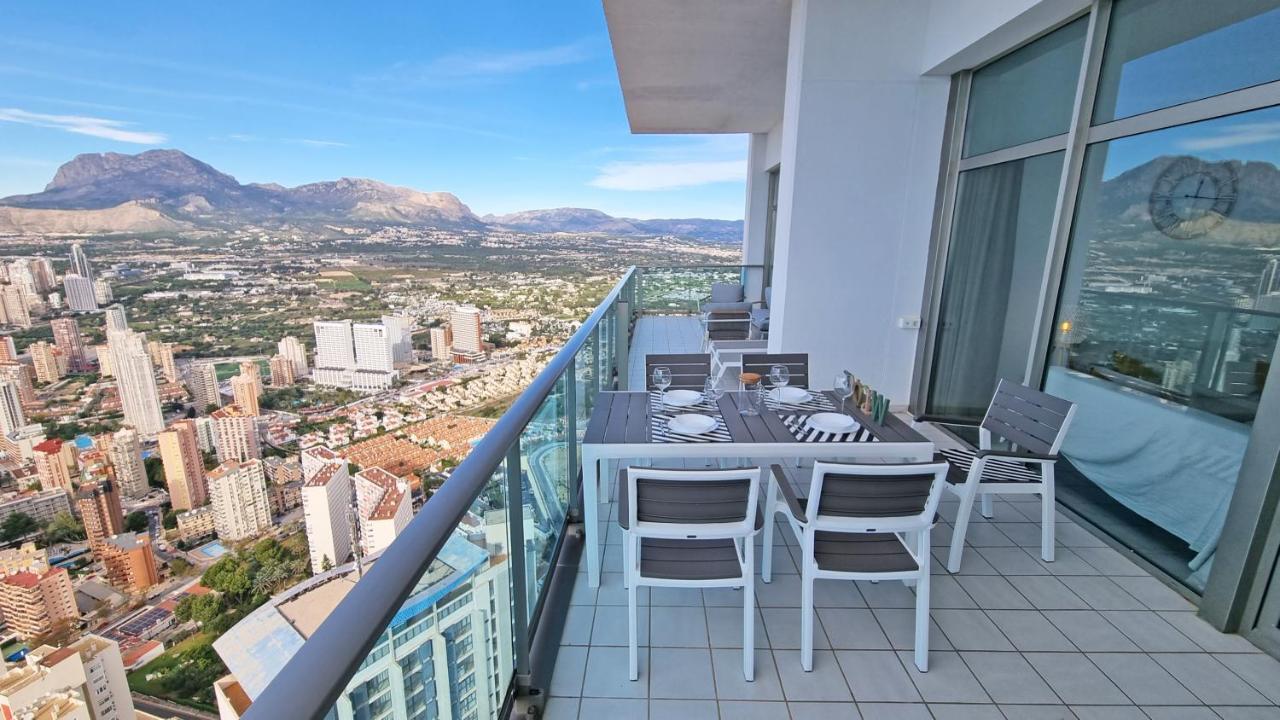 Skyline 41 Gran Lujo, Terraza Grande Y Vistas Al Mar - Planta 41 Apartment Benidorm Bagian luar foto