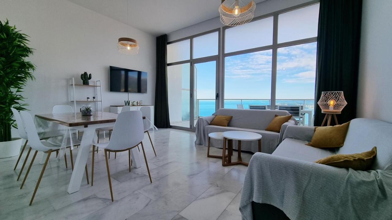 Skyline 41 Gran Lujo, Terraza Grande Y Vistas Al Mar - Planta 41 Apartment Benidorm Bagian luar foto