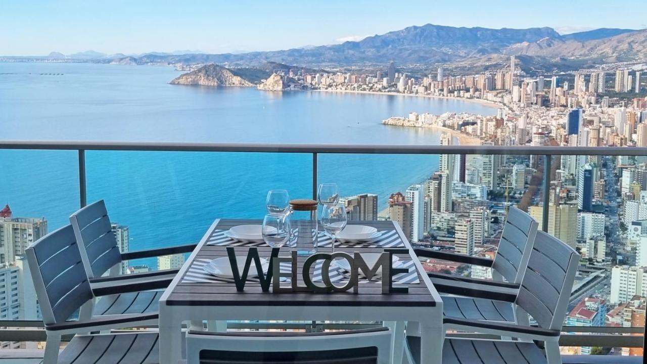 Skyline 41 Gran Lujo, Terraza Grande Y Vistas Al Mar - Planta 41 Apartment Benidorm Bagian luar foto