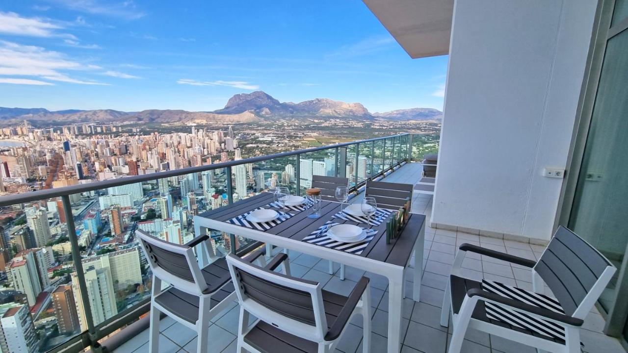 Skyline 41 Gran Lujo, Terraza Grande Y Vistas Al Mar - Planta 41 Apartment Benidorm Bagian luar foto