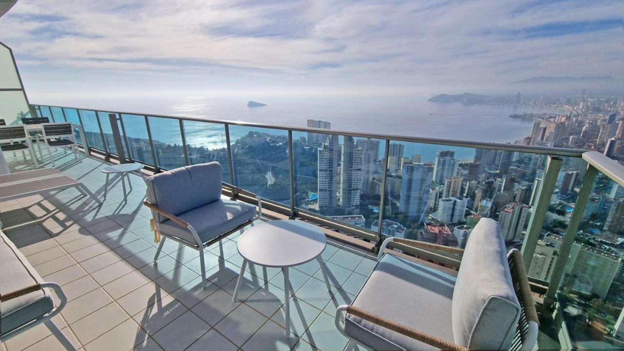 Skyline 41 Gran Lujo, Terraza Grande Y Vistas Al Mar - Planta 41 Apartment Benidorm Bagian luar foto