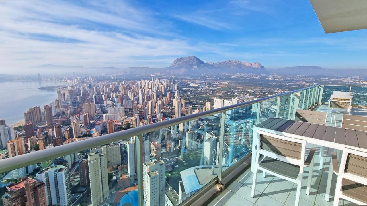 Skyline 41 Gran Lujo, Terraza Grande Y Vistas Al Mar - Planta 41 Apartment Benidorm Bagian luar foto